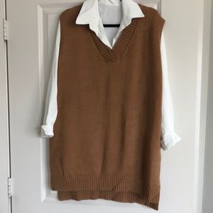 Oversized Sweater Vest